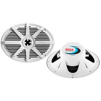 MR692W     Boss Audio MR692W 6" x 9" 2-Way 350W Marine Full Range Speaker - White - Pair     67753