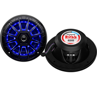 MRGB65B     Boss Audio MRGB65B 6.5" 2-Way 200W Marine Full Range Speaker w/RGB LED Lights - Black - Pair     67757
