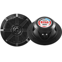 MR62B     Boss Audio MR62B 6.5" 2-Way 200W Marine Full Range Speaker - Black - Pair     67761