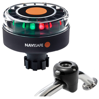 342KIT     Navisafe Navilight Tricolor 2NM w/Navibolt Base &amp; Rail Mount - Black     68098