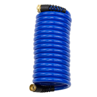 HS1500HPCASE     HoseCoil 15' Blue Self Coiling Hose w/Flex Relief - *Case of 6*