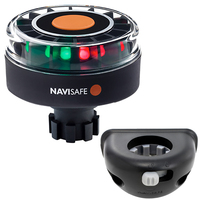342KIT8     Navisafe Navilight Tricolor 2NM w/Navibolt Base &amp; Vertical Mount - Black