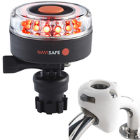 045KIT3     Navisafe Navilight All RED 360&deg; 2NM w/Navimount Base &amp; Rail Mount - White     68146