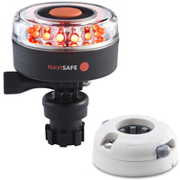 045KIT5     Navisafe Navilight All RED 360&deg; 2NM w/Navimount Base &amp; Horizontal Mount - White     68148