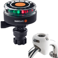 340KIT3     Navisafe Navilight 2NM Tricolor w/Navimount Base &amp; Rail Mount - White     68158