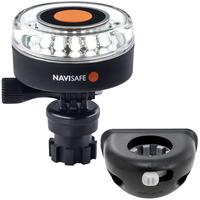 040KIT8     Navisafe Navilight 360&deg; 2NM White w/Navimount Base &amp; Vertical Mount - Black