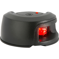 NV2012PBR-7     Attwood LightArmor Deck Mount Navigation Light - Black Composite - Port (red) - 2NM     69828