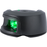 NV2012PBG-7     Attwood LightArmor Deck Mount Navigation Light - Black Composite - Starboard (green) - 2NM     69829