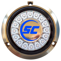 SCR-16-UB-BZ-10     Shadow-Caster Ultra Blue Single Color Underwater Light - 16 LEDs - Bronze     70114