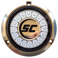 SCR-16-GW-BZ-10     Shadow-Caster Great White Single Color Underwater Light - 16 LEDs - Bronze     70115