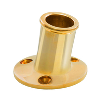 S-5001B     Whitecap Top-Mounted Flag Pole Socket Polished Brass - 3/4" ID     70748