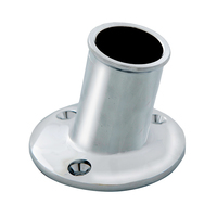 S-5002     Whitecap Top-Mounted Flag Pole Socket CP/Brass - 1" ID     70749