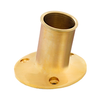 S-5002B     Whitecap Top-Mounted Flag Pole Socket Polished Brass - 1" ID     70750