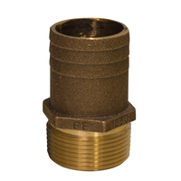 FF-1250     GROCO 1-1/4" NPT x 1-1/2" Bronze Full Flow Pipe to Hose Straight Fitting     72861