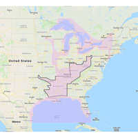 MM3-VNA-023     Furuno Gulf of Mexico, Great Lakes &amp; Rivers - Vector Chart &amp; Standard Resolution Satellite Photos f/Part of the Great Lakes - 