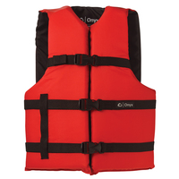 103000-100-005-12     Onyx Nylon General Purpose Life Jacket - Adult Oversize - Red     73406