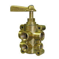 FV-65038     GROCO 6-Port NPT Bronze Fuel Valve 1/2" Main - 3/8" Return     74417