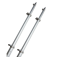OT-0318HD-VEL     TACO 18' Deluxe Outrigger Poles w/Rollers - Silver/Silver     75105
