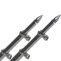 OT-0318HD-BKA     TACO 18' Deluxe Outrigger Poles w/Rollers - Silver/Black     75106