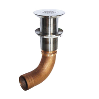 SCUS-1500     GROCO 1-1/2" Hose Barb Stainless Straight Deck Drain     75397