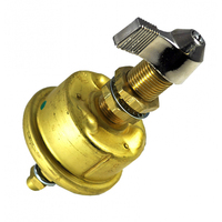 M-284-09-BP     Cole Hersee Single Pole Brass Battery Switch w/Faceplate 175 Amp Continuous 800 Amp Intermittent     75429