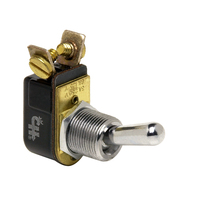 M-484-BP     Cole Hersee Light Duty Toggle Switch SPST Off-On 2 Screw - Chrome Plated Brass     75465