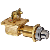 M-485-BP     Cole Hersee Heavy Duty Push Button Switch w/Gasket Seal SPST Off-On 2 Screw - 10A     75477