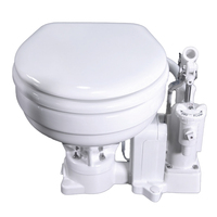 P101E12     Raritan PH PowerFlush Electric/Manual Toilet - Marine Size - 12v - White     76226