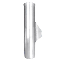 66244     Tigress Weld On Aluminum Flared Rod Holder w/Blade Mill Finished 10"     77758