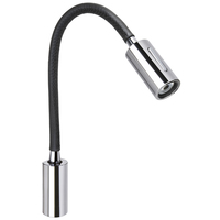 FASP4881TCCAA00     Quick Audrey WL Wall Light w/USB &amp; Switch Daylight Black Neopreme Chrome     77864