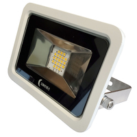 LLB-366N-31-10     Lunasea 10W Slimline LED Floodlight, 120VAC Only, Cool White, 1200 Lumens, 3' Cord - White Housing     78235