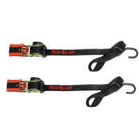 RT50SH     Rod Saver Mini Retractable Tie Down w/Soft Hook - 50" - Pair     78356
