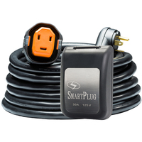 R30303BM30PB     SmartPlug RV Kit 30 Amp 30' Dual Configuration Cordset - Black (SPX X Park Power) &amp; Non Metallic Inlet - Black     79696