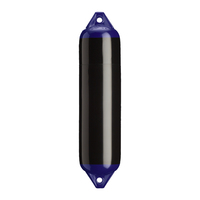F-1-BLACK     Polyform F-1 Twin Eye Fender 6" x 24" - Black     79741
