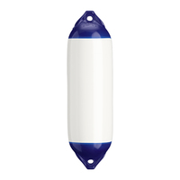 F-02-WHITE     Polyform F-02 Twin Eye Fender 7.5" x 26" - White     79743
