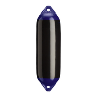 F-02-BLACK     Polyform F-02 Twin Eye Fender 7.5" x 26" - Black     79746