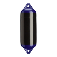 F-2-BLACK     Polyform F-2 Twin Eye Fender 8.2" x 25" - Black     79748