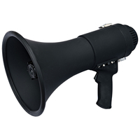 ER370B     Speco All-Black Deluxe Megaphone w/Siren - 15W     80691