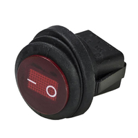 HE-RRS     HEISE Rocker Switch - Illuminated Red Round - 5-Pack     81209