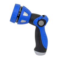 WN815     HoseCoil Thumb Lever Nozzle w/Metal Body &amp; Nine Pattern Adjustable Spray Head     81268