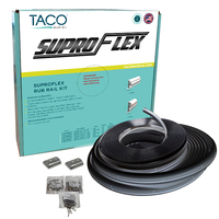 V11-9960BBK60-2     TACO SuproFlex Rub Rail Kit - Black w/Flex Chrome Insert - 1.6"H x .78"W x 60'L     81372