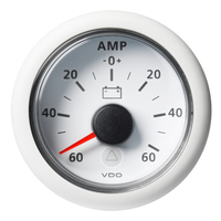 A2C59512330     Veratron 52MM (2-1/16") ViewLine Battery Status Gauge -60/+60AMP - White Dial &amp; Bezel     81542