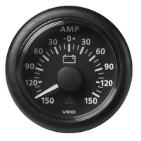 A2C59512329     Veratron 52MM (2-1/16") ViewLine Battery Status Gauge -150/+150AMP - Black Dial &amp; Bezel     81543