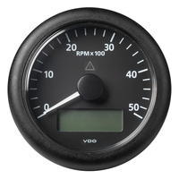 A2C59512392     Veratron 3-3/8" (85MM) ViewLine Tachometer w/Multi-Function Display - 0 to 5000 RPM - Black Dial &amp; Bezel     81571