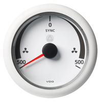 A2C59512403     Veratron 3-3/8" (85MM) ViewLine Synchronizer -500/+500 RPM - 8 to 32V - White Dial &amp; Bezel     81582