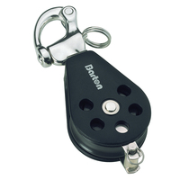 N03 141     Barton Marine Series 3 Single Snap Shackle &amp; Becket Block - 45mm     82871