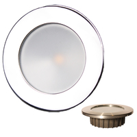 LLB-46RG-3A-SS     Lunasea Gen3 Warm White, RGBW Full Color 3.5&rdquo; IP65 Recessed Light w/Polished Stainless Steel Bezel - 12VDC     82910