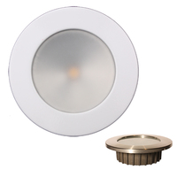 LLB-46RG-3A-WH     Lunasea Gen3 Warm White, RGBW Full Color 3.5&rdquo; IP65 Recessed Light w/White Stainless Steel Bezel - 12VDC     82912