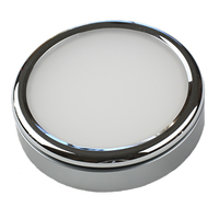 LLB-33VW-81-OT     Lunasea Polished Puck Surface Mount Light - Warm White - 12/24VDC     82913