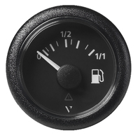 A2C59514082     Veratron 52MM (2-1/16") ViewLine Fuel Level Gauge 0-1/1 - 3 to 180 OHM - Black Dial &amp; Round Bezel     83091